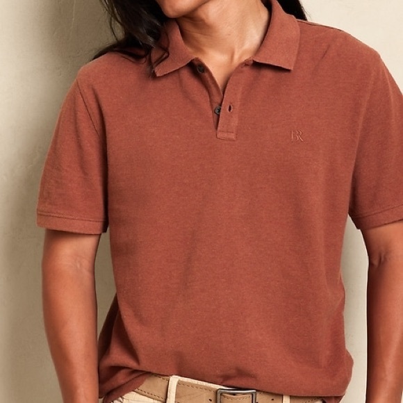 Men's Banana Republic Slim Rust Polo Shirt - Picture 1 of 3